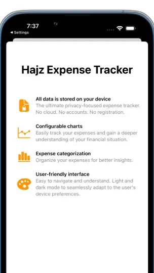 Screenshot von Hajz Spending Tracker auf dem iPhone 5