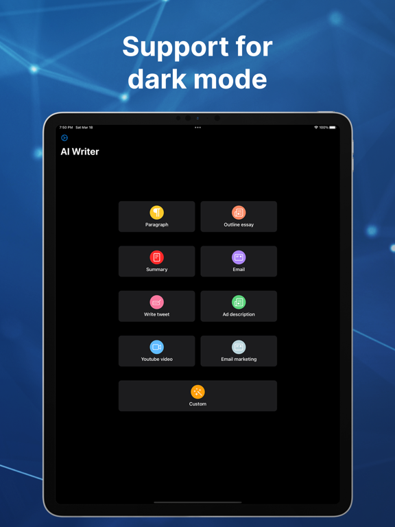 Essay Writer - AI Writing iPad screenshot 5 - Productivity app