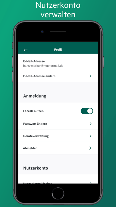 HanseMerkur ServiceApp Screenshot