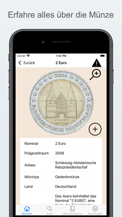 Münzen Datenbank Screenshot