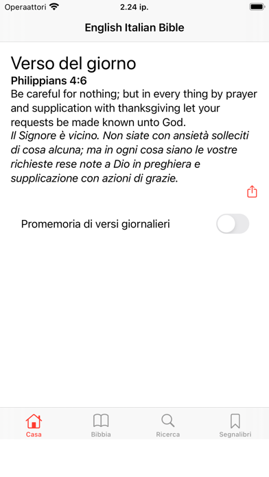 English - Italian Bible Screenshot