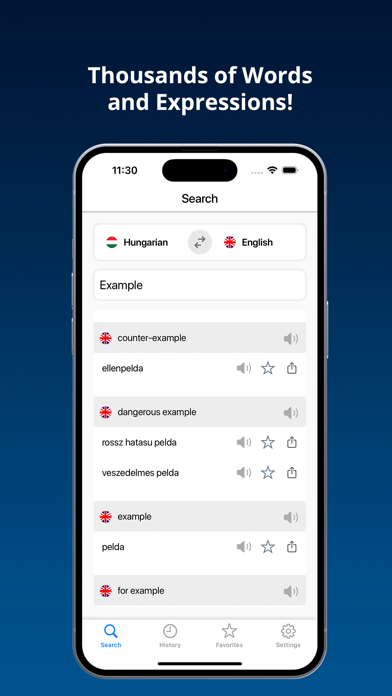 Screenshot #3 pour English Hungarian Dictionary +