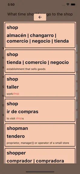 Game screenshot AI Spanish Dictionary hack