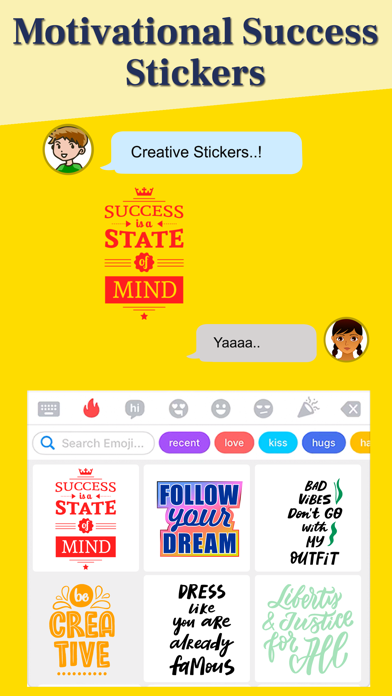 Motivational Success Stickers Screenshot