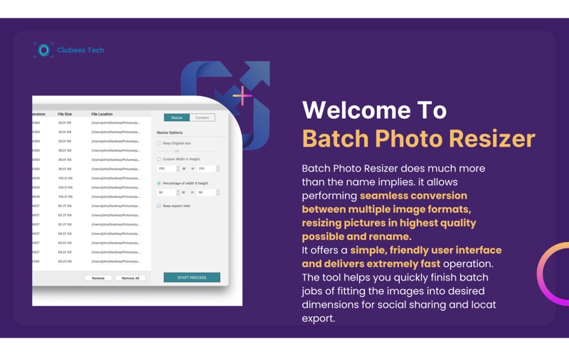 Screenshot #2 pour Batch Photo Resizer