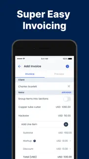 invoice maker by invoiceowl iphone screenshot 2