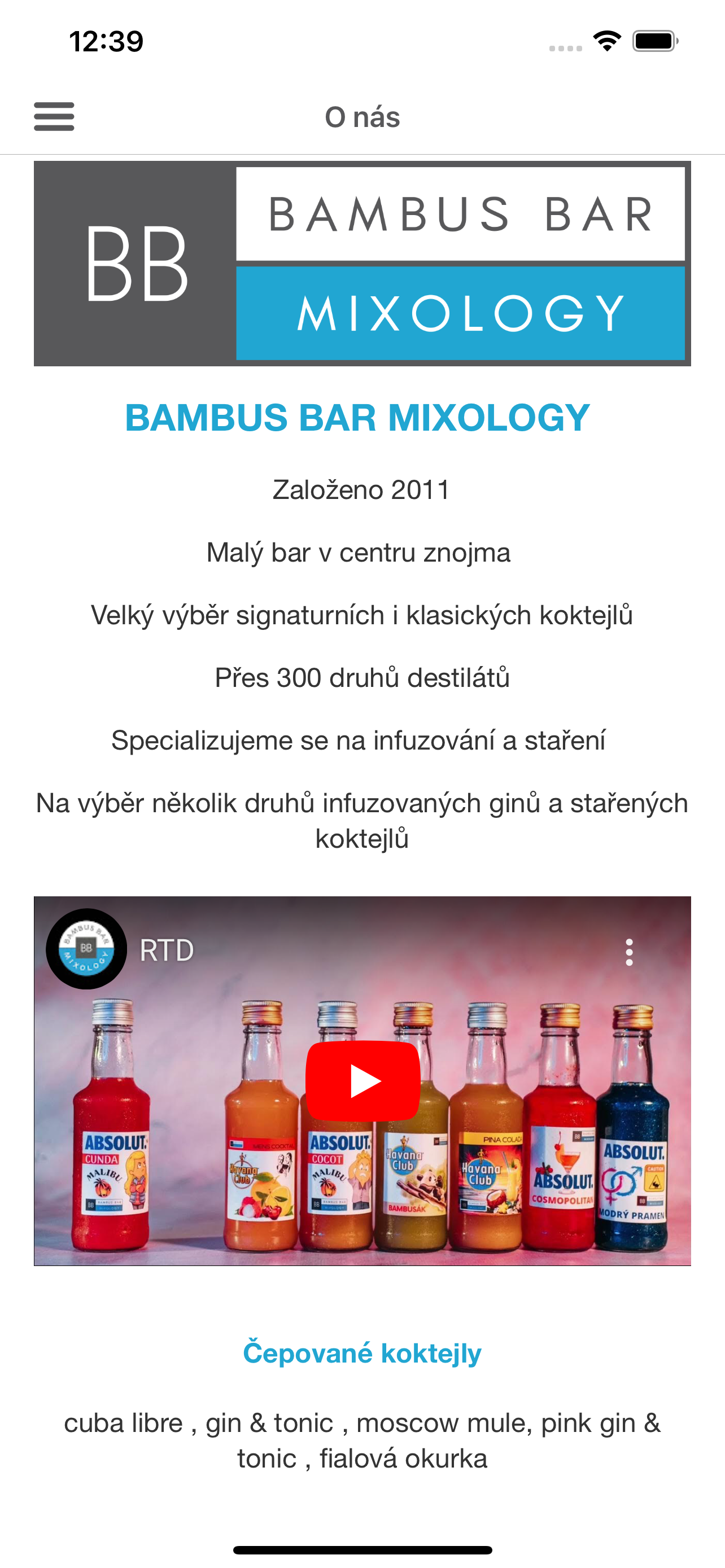 Bambus Bar Mixology