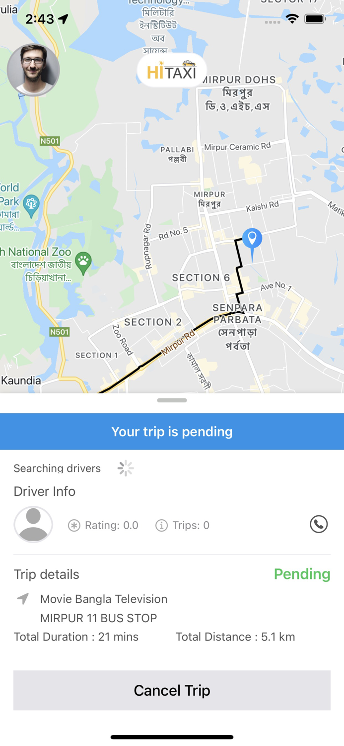 Hi Taxi - Request a Ride