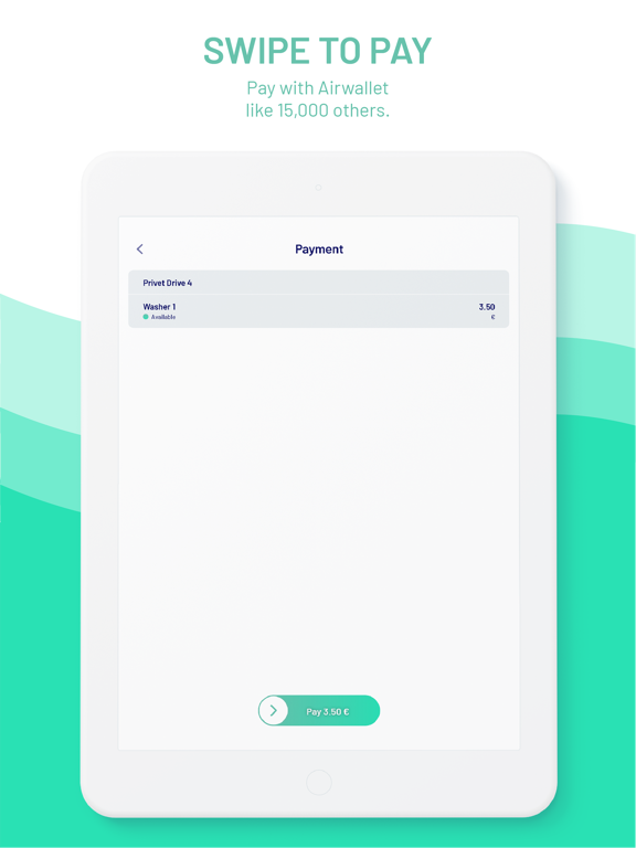 Airwallet iPad screenshot