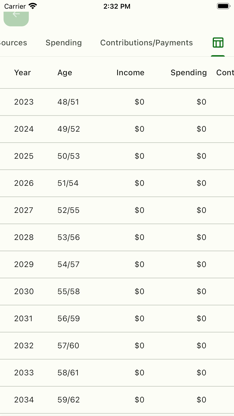 Projections:Retirement Planner screenshot 4