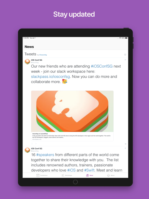 Screenshot #6 pour iOS Conf SG