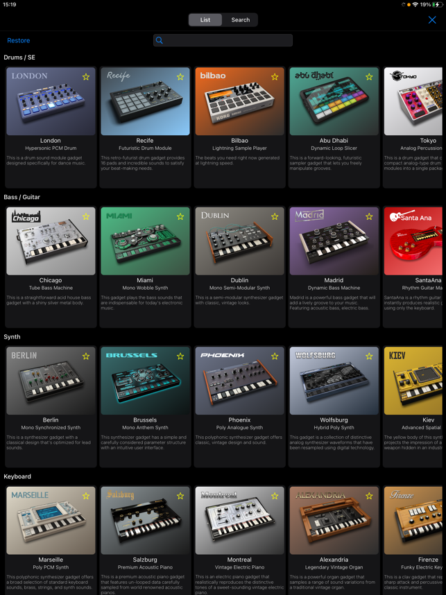 ‎KORG Gadget 3 Screenshot