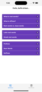 Prefix, Suffix & Root Words screenshot #5 for iPhone