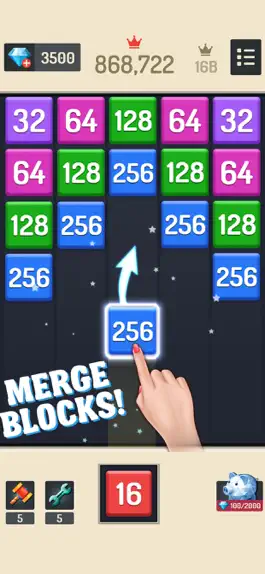 Game screenshot Merge Block - Number Puzzle apk