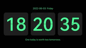Hi Clock - Digital Filp Clock screenshot 3