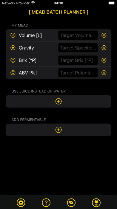 Mead Batch Planner Screenshot