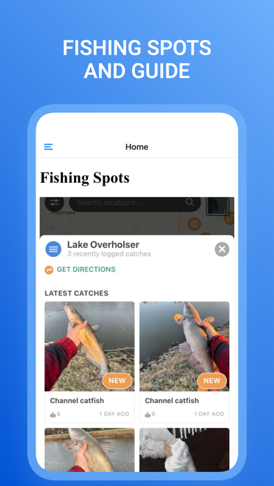 Fishing Spots App Screenshot