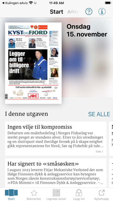 Kyst og Fjord eAvis Screenshot 3 - AppWisp.com Kyst og Fjord eAvis Screenshot 3 - AppWisp.com
