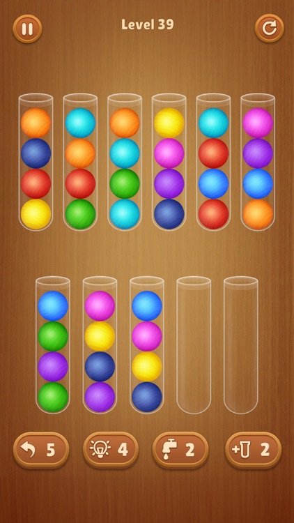 Color Ball Sort Wooden Puzzle screenshot-6