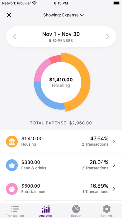 Checkbook: Budget & Expenses Screenshot