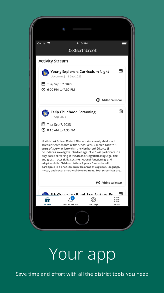 #1. D28Northbrook (iOS) 由: NORTHBROOK SCHOOL DISTRICT 28