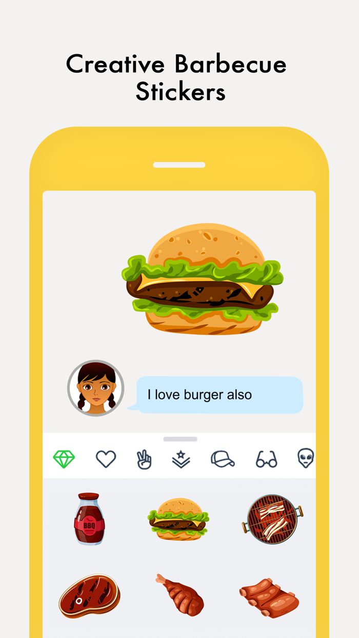 Barbecue Love Stickers