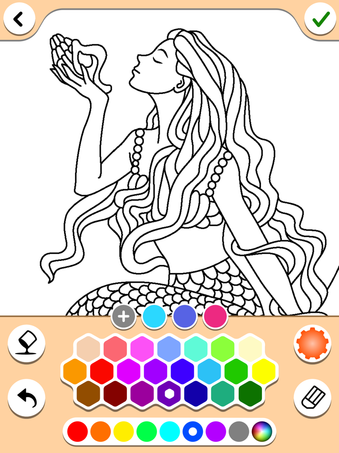 Mermaids coloring pages