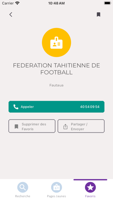 Annuaire Officiel de Polynésie Screenshot