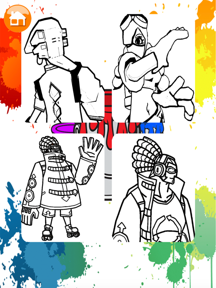 Coloring bomb rush team