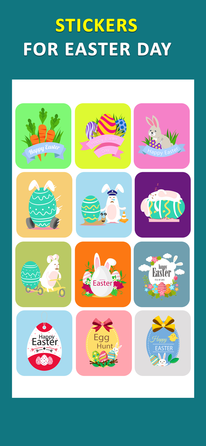 Happy Easter Day Sticker Image