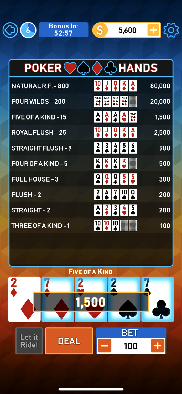 Video Poker Multi Bonus