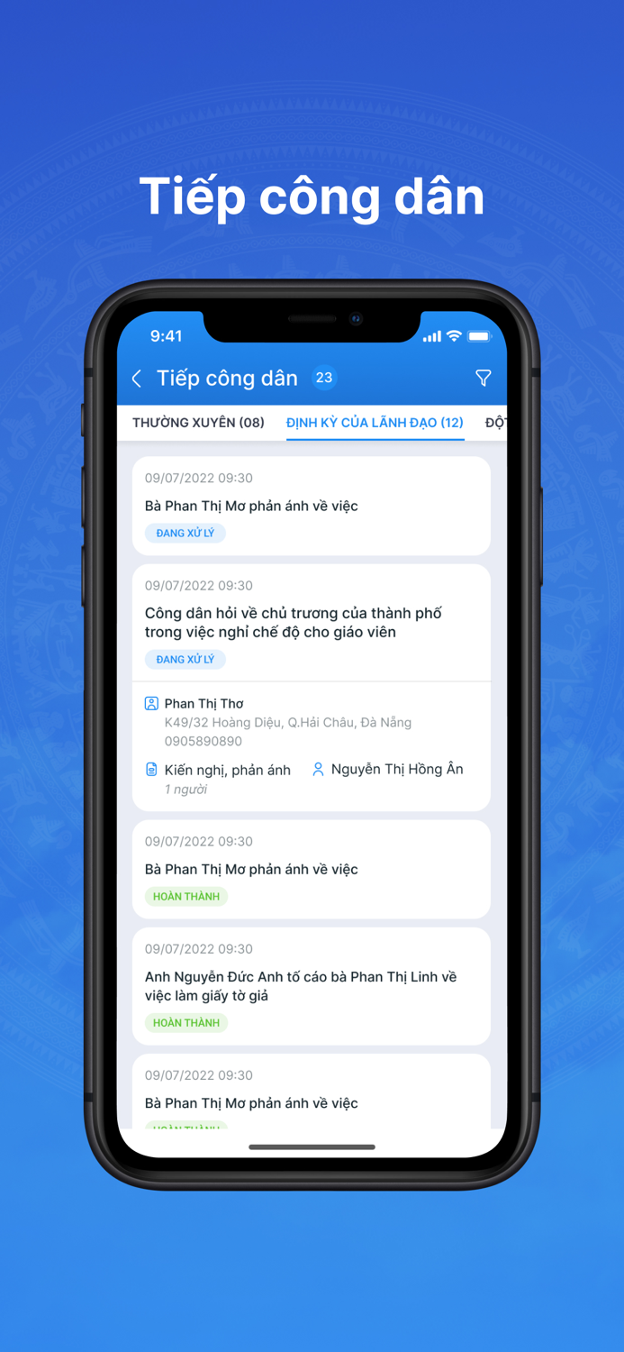 CSDL đơn thư Đà Nẵng