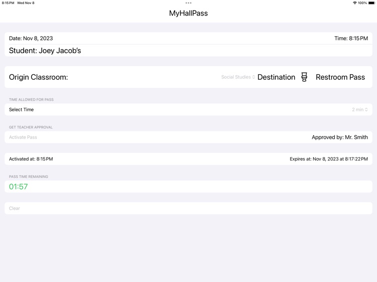 -MyHallPass screenshot-7