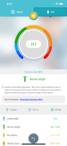 Weight loss tracker - BMI screenshot #2 for iPhone
