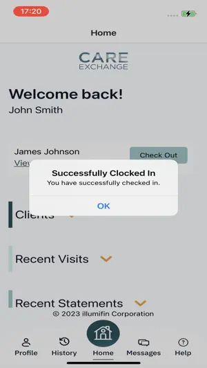 CareExchange EVV screenshot 1