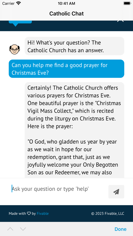 #5. Catholic Chat (iOS) 由: Fivable, LLC