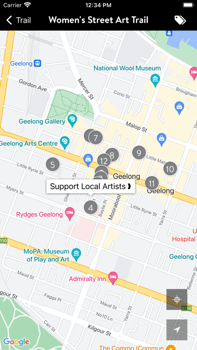 Geelong Arts & Culture Trails Screenshot