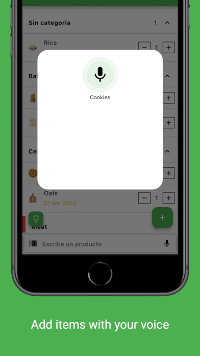 Grocery shared list and pantry Screenshot
