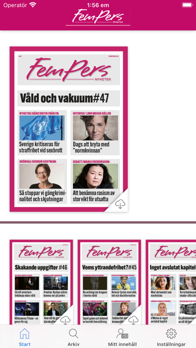 Fempers nyheter Screenshot