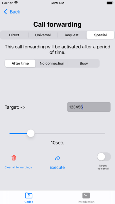 Call forwarding plus Screenshot