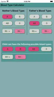 blood type calculator iphone screenshot 4
