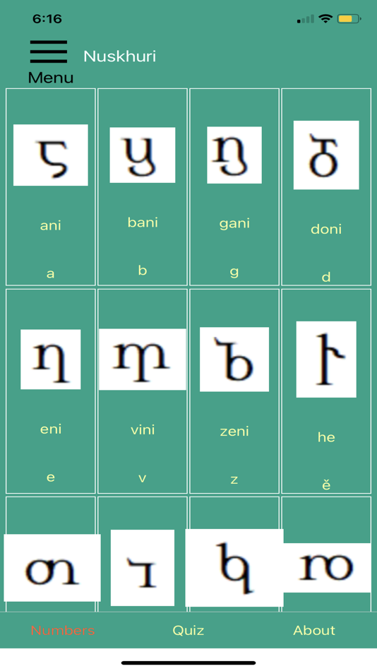 #3. Learn Georgian Alphabet! (iOS) Podle: Ethan Hartzell