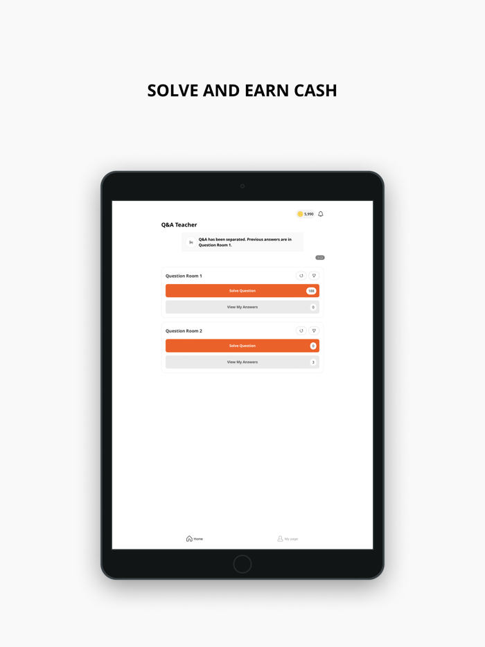 Qanda Teacher  Solve and earn