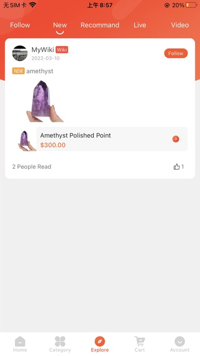 Wiki Crystal-Crystal Live Sale Screenshot