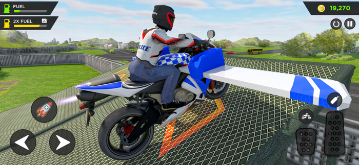 Police Flying Bike Simulator