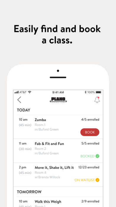 Plano Athletic Club Online Screenshot