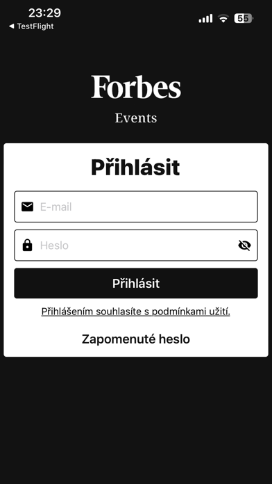 Forbes Events Screenshot