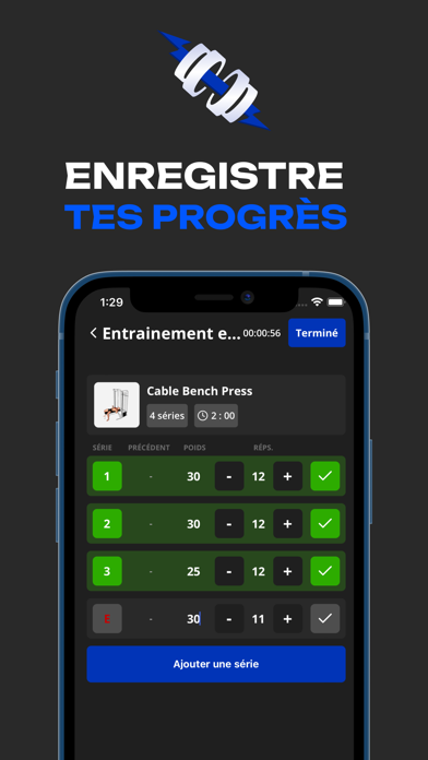 Gymix - Journal de musculation Screenshot