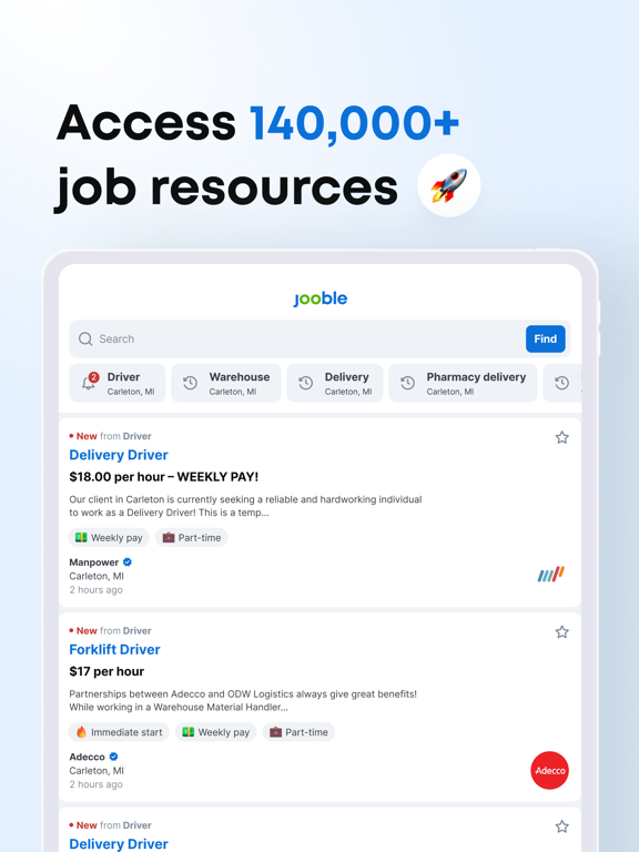 Jooble Job Searchのおすすめ画像1