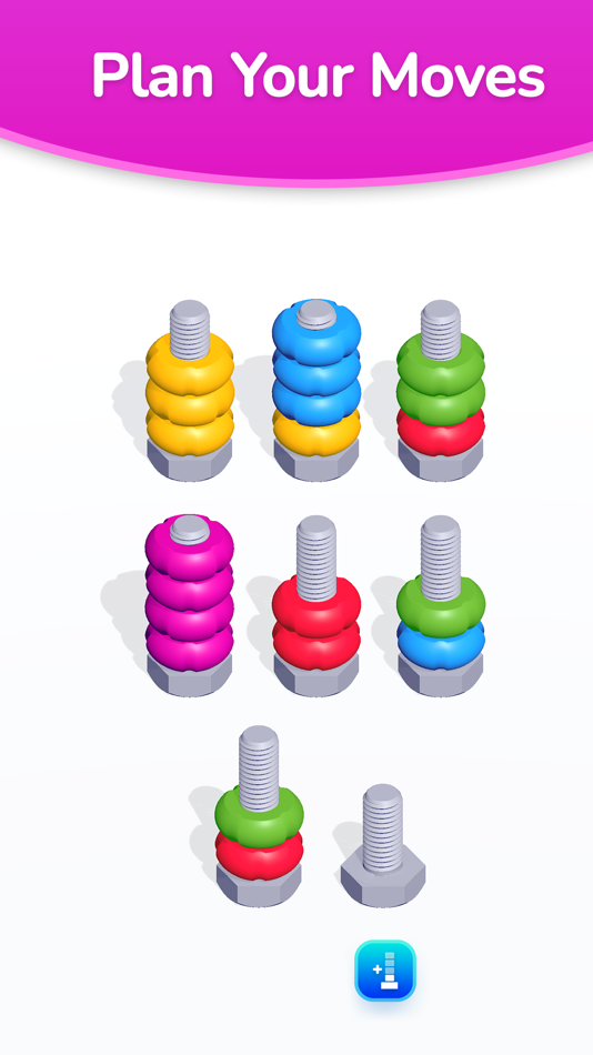 #4. Nuts & Bolts -Screw Color Sort (iOS) 由: Ulfat Parveen